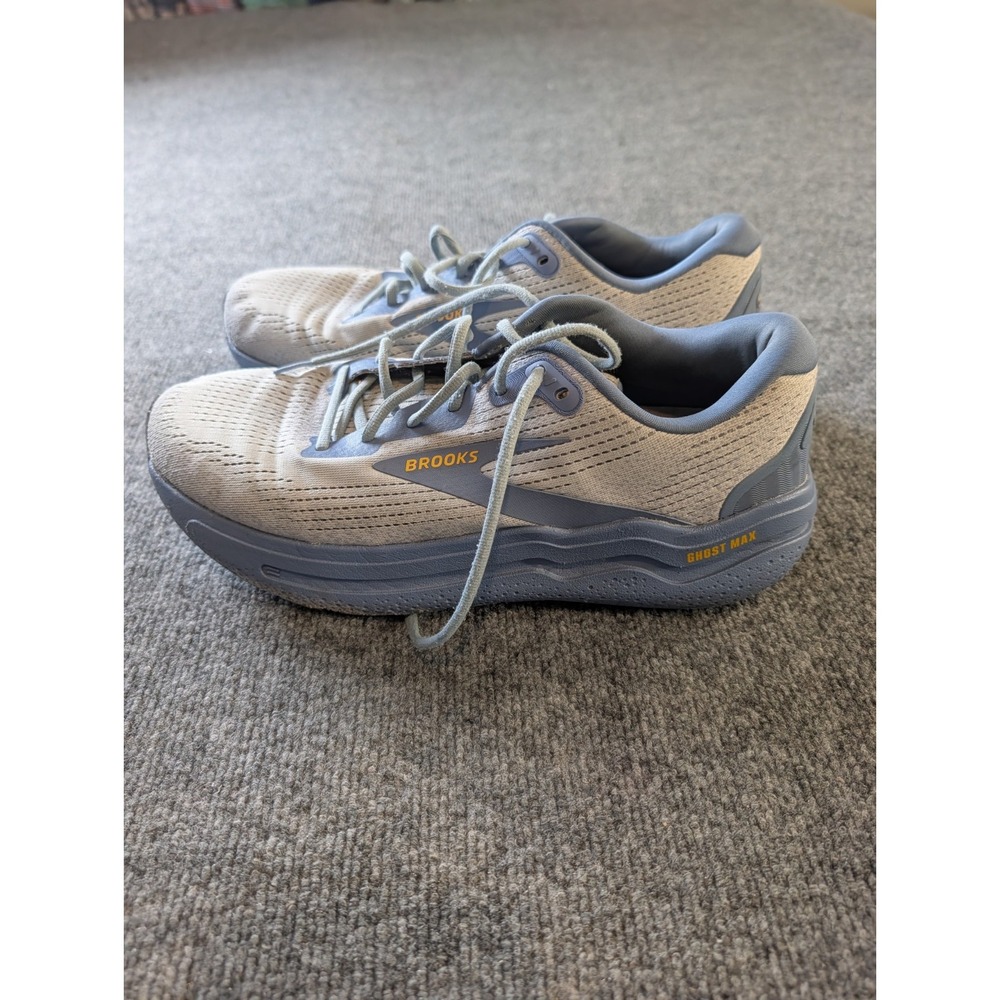Brooks Ghost Max Grey Blue Men's Size 12 D Running Shoes Cushion Sneakers 110431
